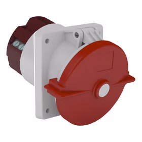 施耐德电气 380~415V 暗装斜体工业插座 (125A 6h IP67 5P 红)