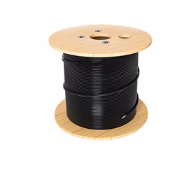 BYNET GJXH-1B6蝶形皮线光纤光缆 室内单模单芯 阻燃低烟无卤（1芯2钢丝） 1000米 黑 BYN-PX102-1KM