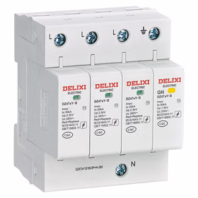 德力西电气 电涌保护器 DZ47sY-II 40kA 3P+N 385V；DZ47SY2406
