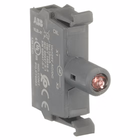 ABB 按钮指示装置附件，前装配灯座；MLBL-01R