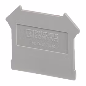 菲尼克斯 组合式端子附件，端板；D-UK4/10
