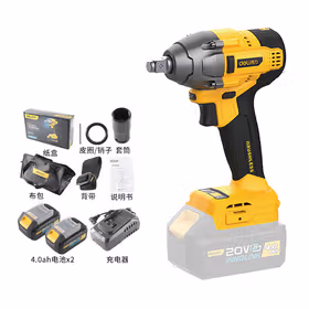 得力 家装级 20V 320N.m 冲击扳手；DC230(两电一充 4.0)