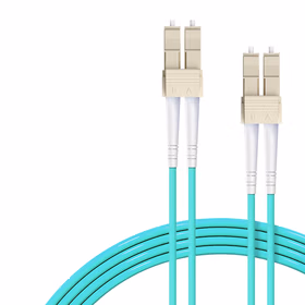 BYNET 万兆多模光纤跳线LC-LC OM3多模双芯双工尾纤电信级低烟无卤LSZH耐弯曲光纤跳线2.0（UPC）1米