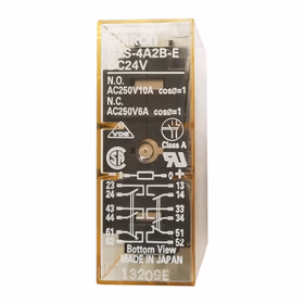 欧姆龙 带强制导向接点的继电器；G7S-4A2B-E DC24