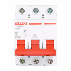 德力西电气 微型断路器；DZ47s C型 3P 6A