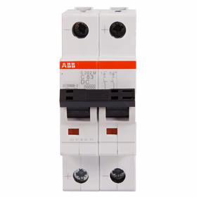 ABB S200M系列直流微型断路器；S202M-C63DC