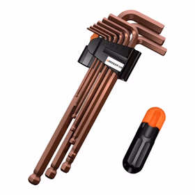 绿林（GREENER）高硬度S2材质特长球头内六角扳手套装家用六角螺丝刀