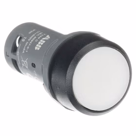 ABB CP1平头复位型按钮（不带灯型）,白色；CP1-10W-10