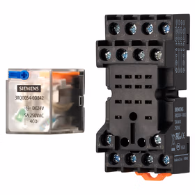 西门子 3RQ0系列 插拔针式继电器 标准款 AC230V 2CO 10A 带机械指示、LED和测试拨杆；3RQ00520DL22