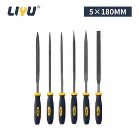 力钰锉刀组套整形锉刀打磨棒合金钳工什锦锉打磨工具5*180mm 6件套
