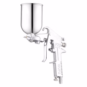 五福气动喷漆枪F-75G(1.5mm)油漆高雾化上壶气泵喷壶家具木器面漆喷枪