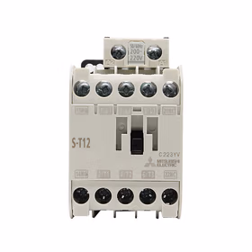 三菱电机 交流控制型电磁接触器 12A 3极 1NO 1NC AC200-240V；S-T12 AC200V 1A1B C VL
