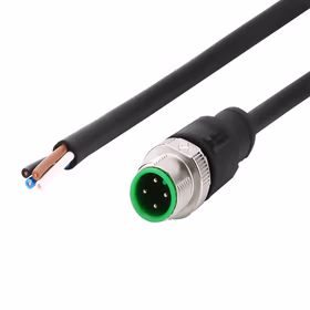 惠象 M8传感器预铸线束 A扣4孔直头带2米PVC黑色线；HX-M8-F04S-2M-L