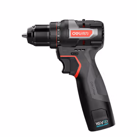 得力 专业级 16V 60N.m 无刷锂电钻；DE-DZ16-4D2(两电一充 2.0)