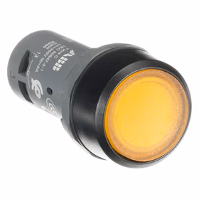 ABB CP1平头复位型按钮(带灯型),黄色；CP1-11Y-10