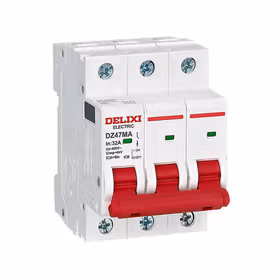 德力西电气 小型断路器；DZ47MA 6kA C型 3P 20A