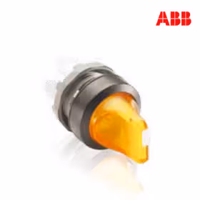 ABB M2SS二位置选择开关操作头部（带灯型）,黄色；M2SS2-11Y