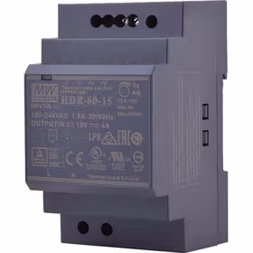 明纬 60W超薄阶梯型DIN导轨型电源,60台/箱；HDR-60-15