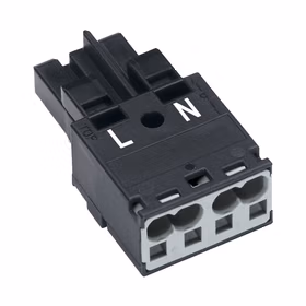 万可  插座; 2极; 类型 A; 4,00 mm; 黑色；770-202