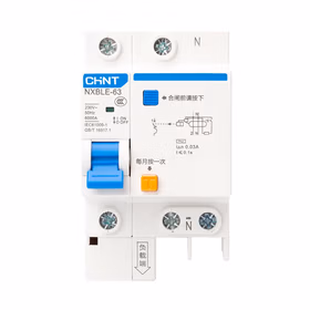 正泰 剩余电流动作断路器；NXBLE-63 1P+N C6 30mA 6kA