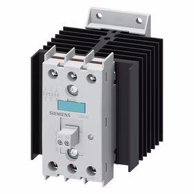 西门子 3相半导体接触器AC51/20A/48-600V/DC4-30V3相位控制螺栓型端子连接截止电压1200V；3RF24201AC45