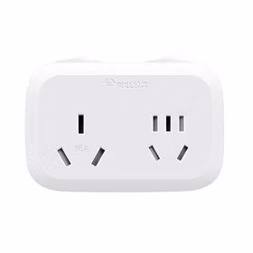 公牛 一转二大功率转换插头 插座电源转换器一字型 2位分控 16A 250V；GN-9323D