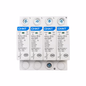 正泰 电涌保护器 NXU-IIG 65kA/385V 4P；710270800000171