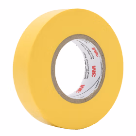 3M 160PVC电气绝缘胶带,黄 18MMX20M,10卷/筒（1600升级款）