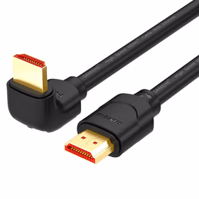 山泽(SAMZHE) 10CS11 HDMI线4K3D数字高清线2.0版90度弯头接口大边朝上数据线1米