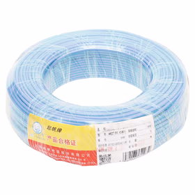 起帆 RV单芯软电线；RV-450/750V-1X2.5 淡蓝色； 100米/卷；