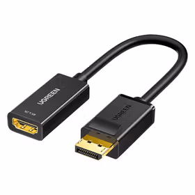 绿联(UGREEN) DP转HDMI转换器输入:Displayport输出:1*HDMI 母支持分辨率高达1920*1080P/60Hz,产品尺寸:L45*W21.3*H12（mm）,产品总长:25cm,彩盒包装4K*2K；40363