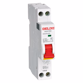 德力西电气 漏电保护断路器；DZ47PLES 4.5kA 1P+N（N极可开闭） C型 10A 新