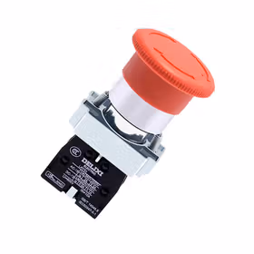 德力西电气 按钮开关；LAY5s-BS &Phi;40红1NO+1NC(标准型旋转复位式急停钮)