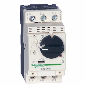 施耐德电气 TeSys 热磁式电动机断路器,旋钮控制,整定电流0.25-0.4A,最大分断能力Icu 100kA；GV2PM03C