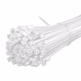 山泽(SAMZHE) 扎带大号200支装 3.6*300mm 白色自锁式尼龙扎带 小号线缆理线带塑料捆扎包扎带 束线带绑带 ZD-61