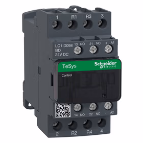 施耐德电气 国产TeSys D系列四极接触器,9A,24VDC；LC1D098BDC