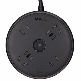 公牛 飞碟插座 10A 250V；GN-R6220，黑色，1.5米