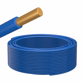 特变电工电线电缆 ZC-BV-4平方铜芯阻燃单芯家装电线硬线蓝色零线 100米/盘