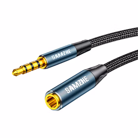 山泽(SAMZHE) YPM105 音频线3.5公对母0.5米