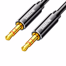 山泽(SAMZHE) YP-115车载aux音频线3.5mm公对公手机音响汽车连接线黑色圆线1.5米