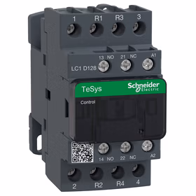 施耐德电气 国产TeSys D系列四极接触器,12A,24V,50/60Hz；LC1D128B7C