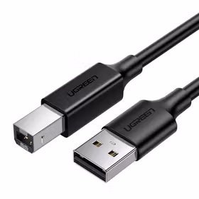 绿联(UGREEN) USB2.0 A公对B公打印线 黑色OD:4.5MM1.5米铝箔袋包装；10845