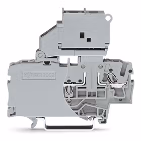 万可(WAGO) 2线保险丝接线端子,保险丝盒可断开,适用于小型公制保险丝5x20mm,不带熔断指示器；2002-1611