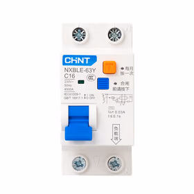 正泰 剩余电流动作断路器；NXBLE-63Y 1P+N C16 0.03A 4.5kA