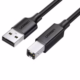 绿联(UGREEN) USB2.0 A公对B公打印线 黑色OD:4.5MM5米铝箔袋包装；10329