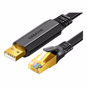 山泽(SAMZHE) console线usb转rj45控制线交换机路由器配置线思科华为腾达斐讯TP-LINK转换线1.8米UR02