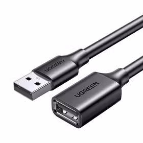 绿联(UGREEN) USB2.0公对母延长线 黑色外观升级OD:4.5MM5米铝箔袋包装；10318