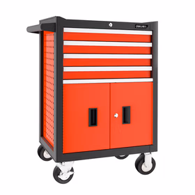 得力 四抽屉带门工具车   790&times;475&times;1010mm；DQ02342