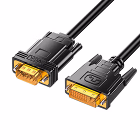 山泽(SAMZHE)DVI线dvi24+1数字高清公对公笔记本电脑投影仪显示器视频连接线 DVI【24+1】转VGA线1.5米 DV15