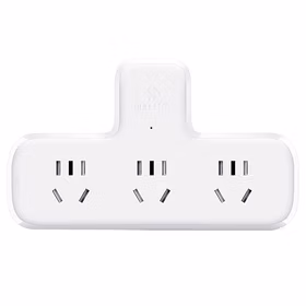 公牛 一转三转换插头 插座电源转换器品字型 无开关 10A 250V；GN-9603